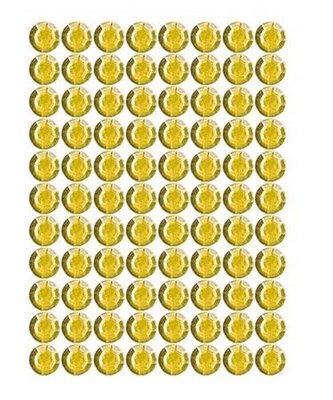 Dżety samoprzylepne złote 4mm 240szt