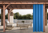 Venkovní zahradní závěs s tunýlkem JAMAICA modrá 155x260 cm, (cena za 1 kus) MyBestHome
