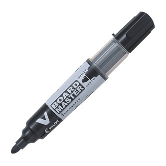 Popisovač na tabule, 2,3 mm, kuželový,PILOT, "V-Board Master", černý