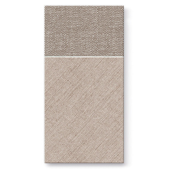 Kapsy na příbory PAW AIRLAID 40x40cm Bamberg Brown, 25 ks/bal