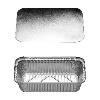 Miska Alu hranatá 1500 ml včetně víčka 5ks