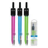 Kružítko školní SC1802  barevné + tuha