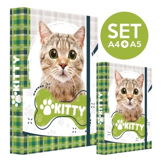 Box na sešity SET A4+A5 Jumbo Kitty