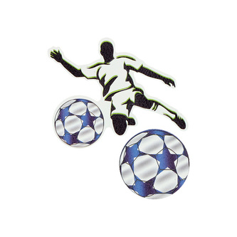 Sticker na tašku Football Player, sada 2 ks