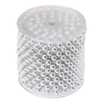 Řetěz korálky 10 m - stříbrná, 1ks