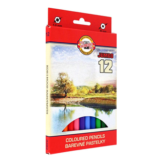 Koh-i-noor pastelky JUMBO - krajina, 12 ks