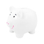 Pokladnička keramická - prasiatko/biele 14x12 cm