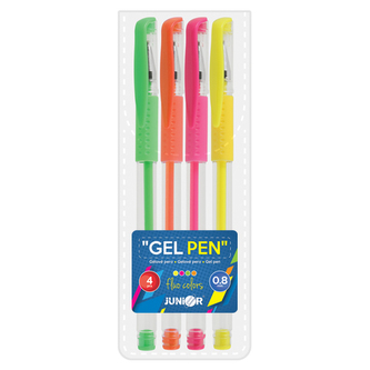 Pero gelové - sada 4ks, Neon