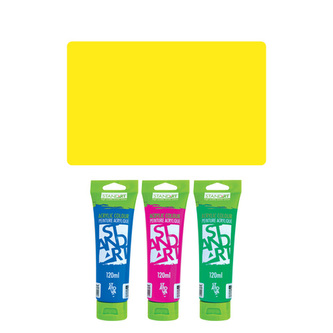 Akrylová barva JUNIOR 120 ml citronová žlutá 100