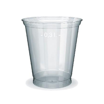 Pohár z PET 0,3 l  50ks