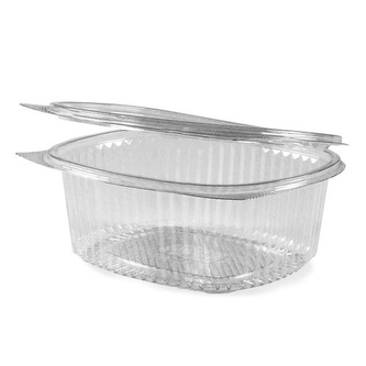 Vanička oválná průhledná s víčkem 1500 ml (PET) 50ks