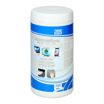 Čistící utěrky na LCD trhací v dóze 100 ks