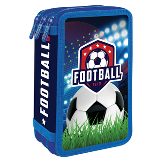 Penál plátěný plný - 3 patrový, 43 dílný - Seria 5 - Football Team