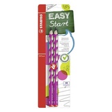 Ceruzka grafitová STABILO EASY pre pravákov - ružová 2 ks na blistri