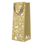 Dárková taška PAW Celebrate Christmas Gold, bottle - 12x37x10 cm