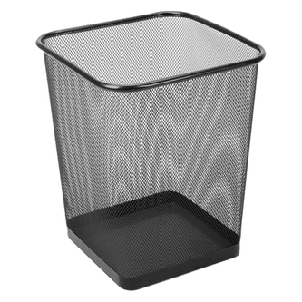 Drátěný koš hranatý, černý