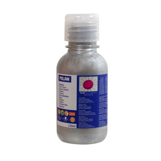 Barva temperové 125ml metalická stříbrná