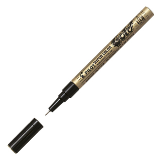 Permanentný popisovač PILOT Super Color extra tenký - zlatý
