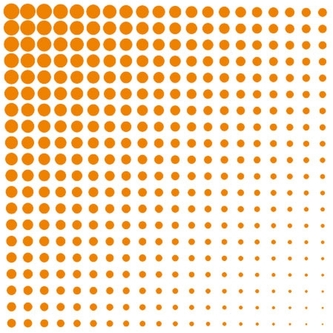 Ubrousky PAW L 33x33cm Fade Dots Orange