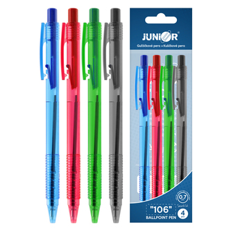 Pero kuličkové 106, 0.7 mm  - sada 4 ks