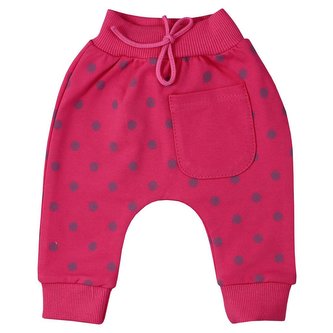 Kojenecké tepláčky Koala Dots tmavě růžová - velikost 68 (4-6m)