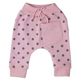 Kojenecké tepláčky Koala Dots růžová - velikost 80 (9-12m)
