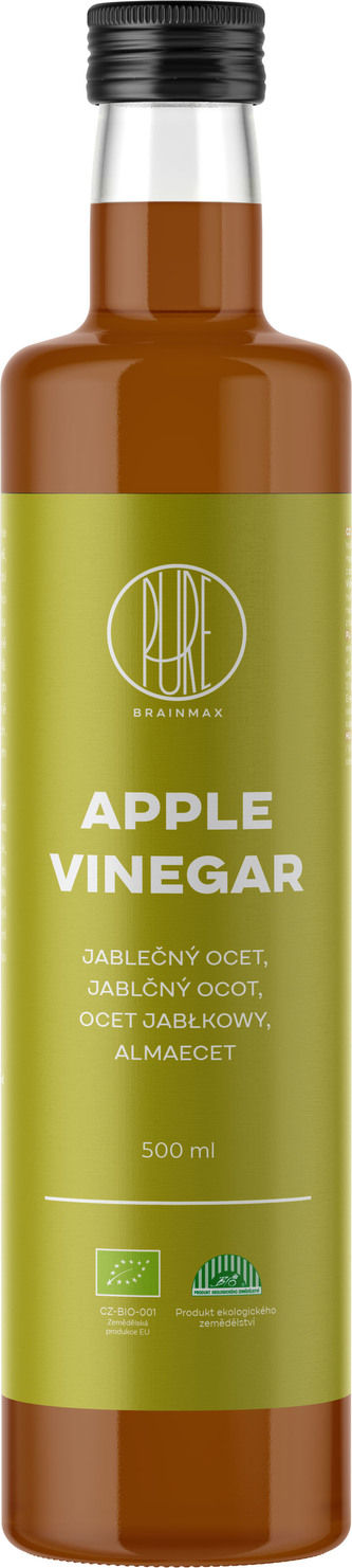BrainMax Pure Jablčný ocot, BIO, 500 ml