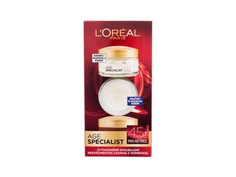 L'Oréal Paris Age Specialist denní pleťový krém Age Specialist 45 SPF20 50 ml + noční pleťový krém Age Specialist 45 50 ml