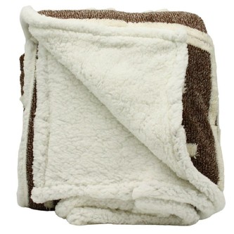 HOME ELEMENTS Beránková deka s jacquard vzorem 150 x 200 cm, 480 GSM