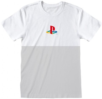 Tričko PlayStation Retro Symbol White Unisex XL