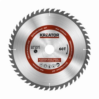 Pilový kotouč Kreator KRT020505 -  univerzální 254mm, 60T