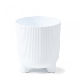 Plastový květináč Aria jumper ECO recycled 140 mm, bílý