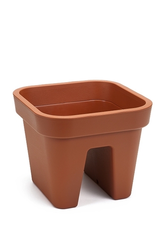 Květináč na zábradlí Lobelia 240x290x290 mm, terracota