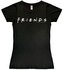 Tričko dámské Friends|Přátelé: Logo (M) černá bavlna