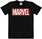 Pánské tričko Marvel: Comic Block Logo (S) černá bavlna