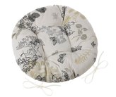 Sedák EMA kulatý prošívaný - kapradí - průměr 40 cm