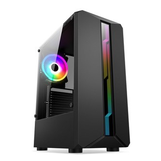 1stCOOL skriňa SHARK 1, middle tower, AU, USB 3.0, bez zdroja, RGB fan, priehľadná bočnica, čierna 1stCOOL skriňa SHARK 1, middle tower, AU, USB 3.0, bez zdroja, RGB fan, priehľadná bočnica, čierna