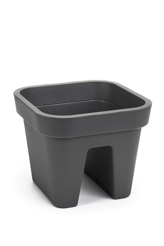 Květináč na zábradlí Lobelia 240x290x290 mm, antracit