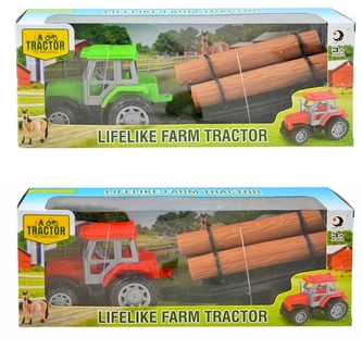 Traktor s přívěsem na setrvačník