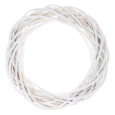 Proutěný věnec, 30cm, bílá barva