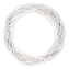 Proutěný věnec, 30cm, bílá barva