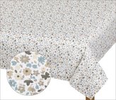 Ubrus EMA - béžovomodrý kvítek - 50x50 cm