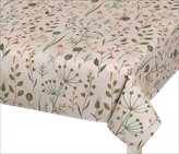 Ubrus DITA - větvičky na režné - béžová, zelená, oranžová - 70x70 cm