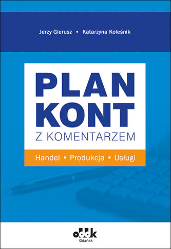 Plan kont z komentarzem handel, produkcja, usługi