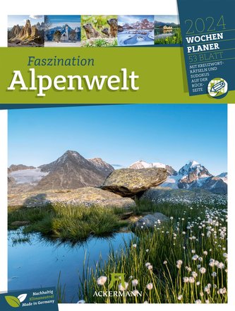 Faszination Alpenwelt - Wochenplaner Kalender 2024