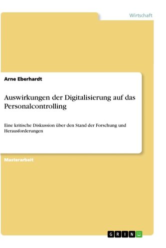 Auswirkungen der Digitalisierung auf das Personalcontrolling
