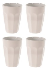 Hrnek na kávu a čaj porcelán sada 4 ks 330 ml