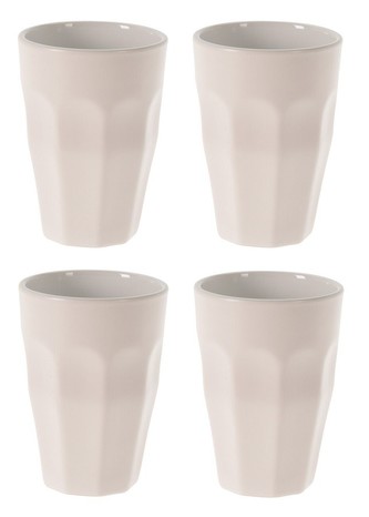Hrnek na kávu a čaj porcelán sada 4 ks 330 ml