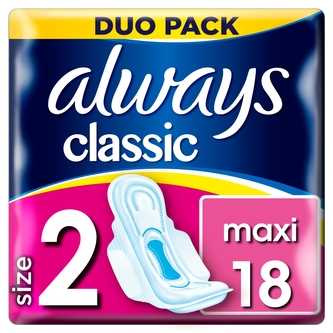 Always Classic Long Hygienické vložky s křidélky 18 ks