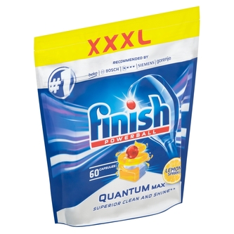 Finish Powerball Quantum Max tablety do myčky nádobí s vůní citronu 60 ks